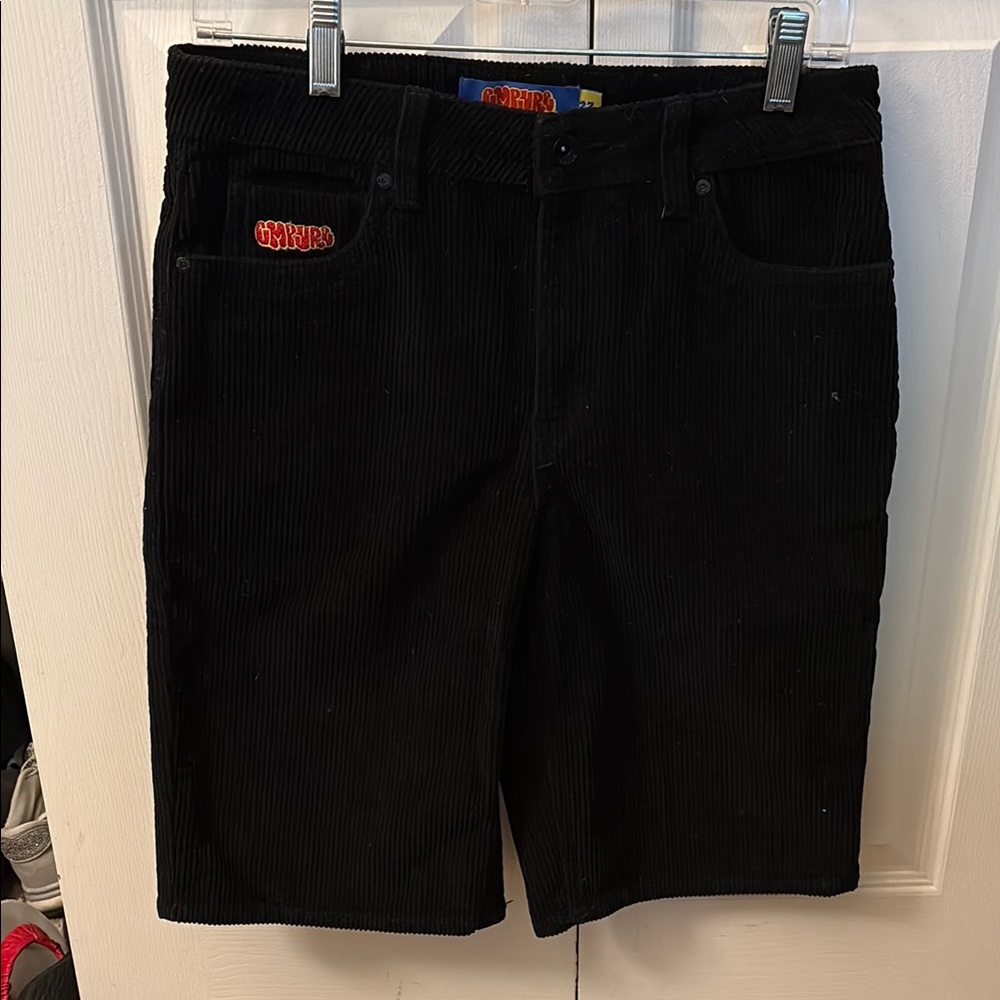 Empyre Black Corduroy Kids Shorts, baggy fit, NWOT